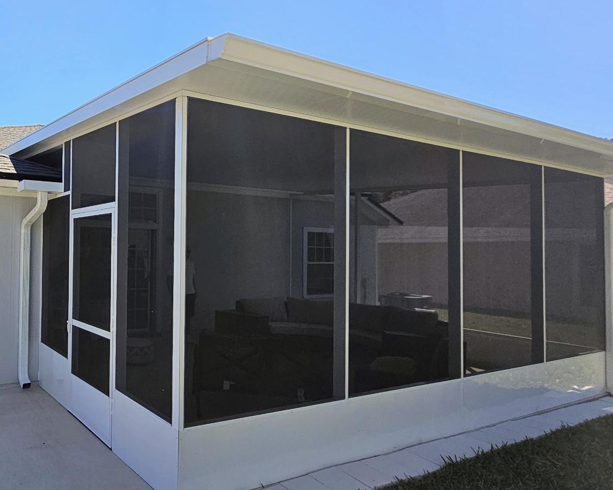 Screen room built by Better Home Improvement in Fernandina Beach, FL